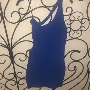 BEBE Navy blue bandage dress